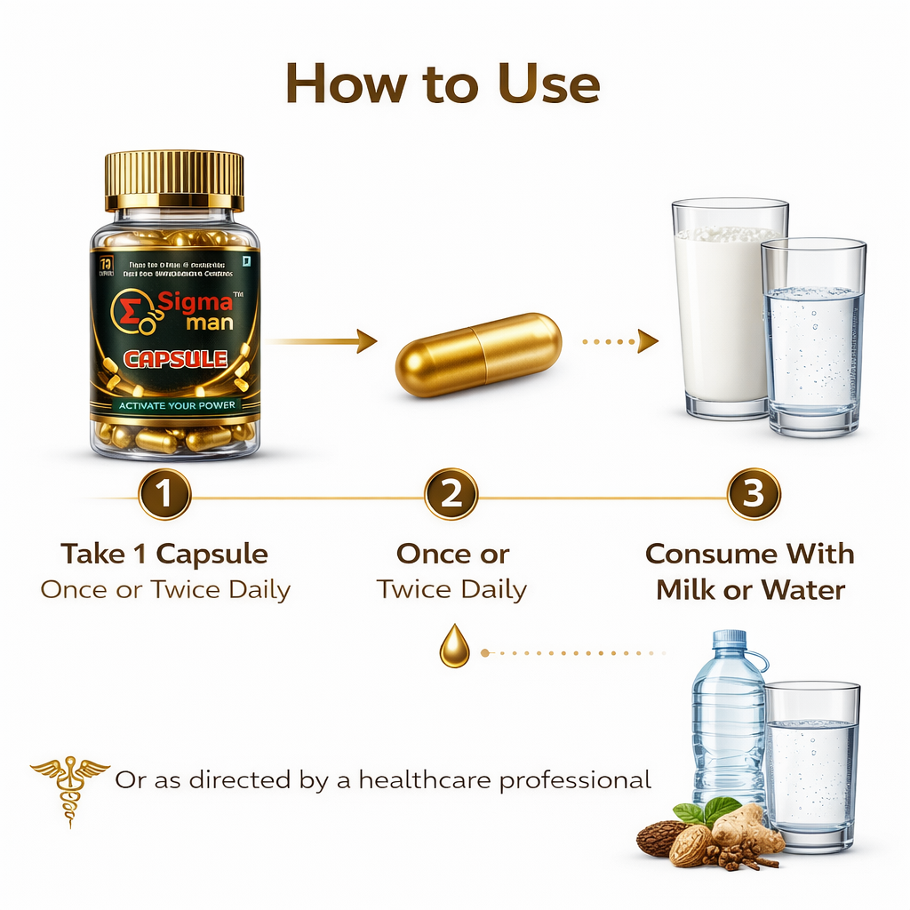 Sigma Man Capsule – Ayurvedic Herbal Supplement for Men
