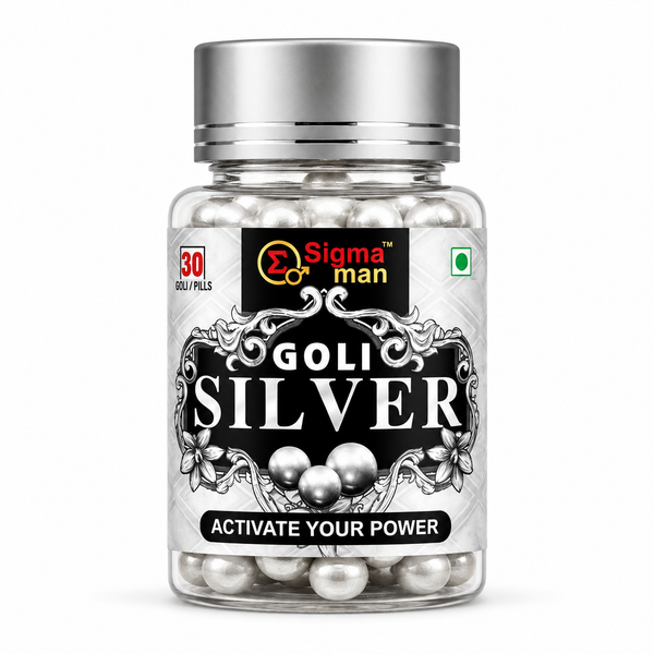 Sigma Man Goli Silver – Ayurvedic Herbal Tablets for Men