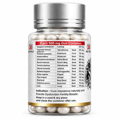 Sigma Man Goli Silver – Ayurvedic Herbal Tablets for Men