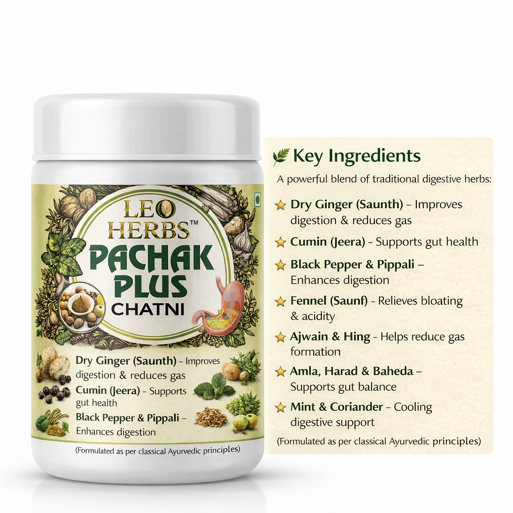 LEO HERBS Pachak Plus Chatni - Ayurvedic Digestive Chutney for Better Digestion & Gut Comfort