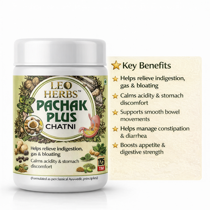 LEO HERBS Pachak Plus Chatni - Ayurvedic Digestive Chutney for Better Digestion & Gut Comfort