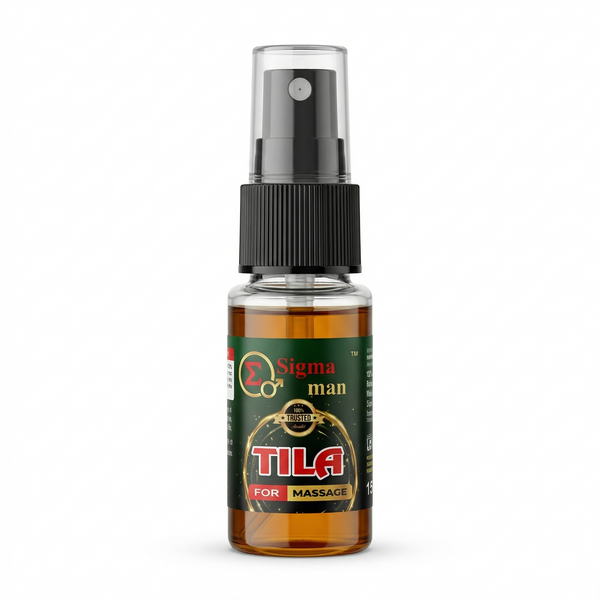 Sigma Man Tila - Herbal Massage Oil for Strength, Relaxation & Performance Support