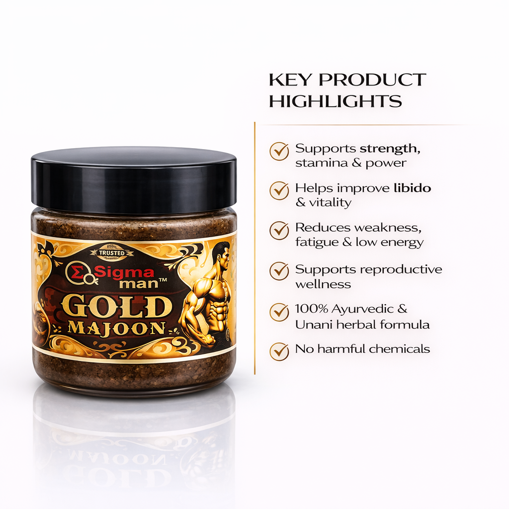 Sigma Man Gold Majoon – Ayurvedic Herbal Paste for Men