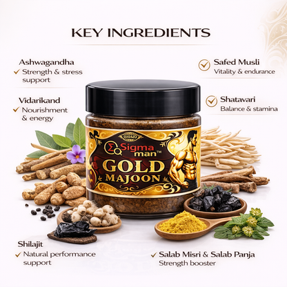 Sigma Man Gold Majoon – Ayurvedic Herbal Paste for Men