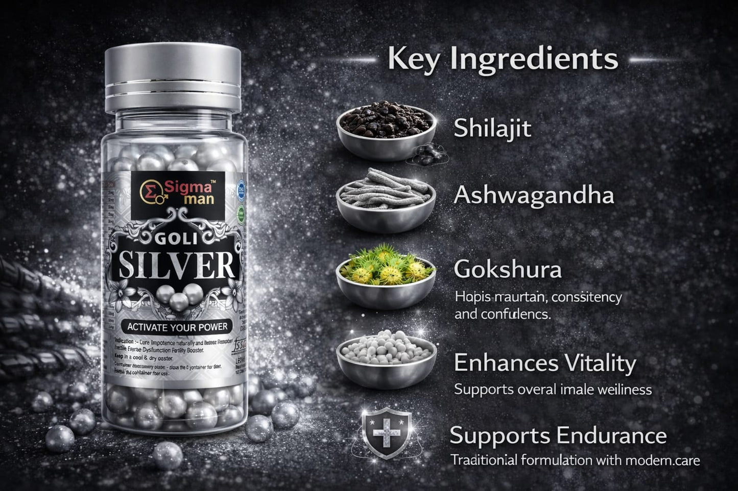 Sigma men - Silver Goli